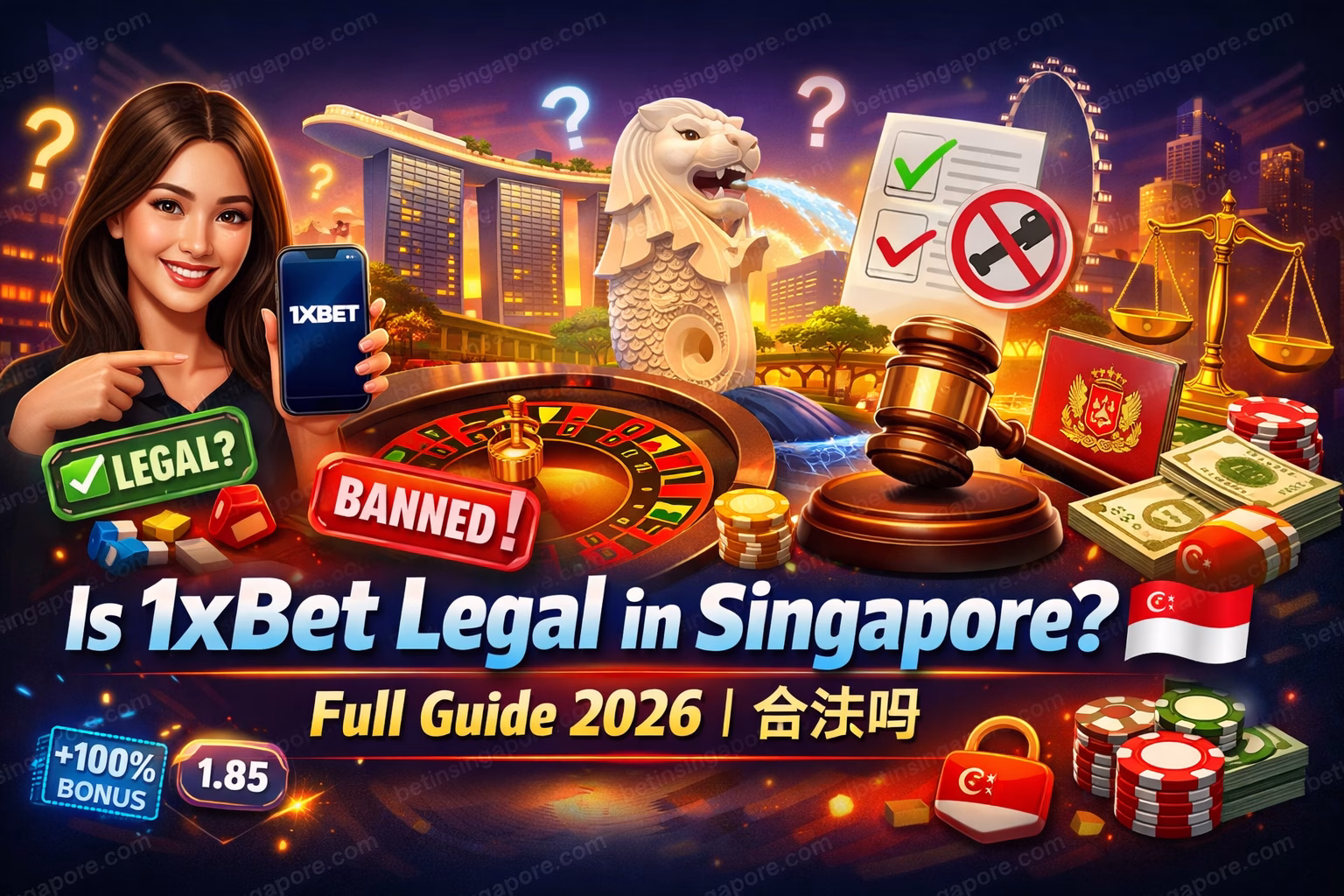 Is 1xBet Legal in Singapore SG Full Guide 2026 | 合法吗