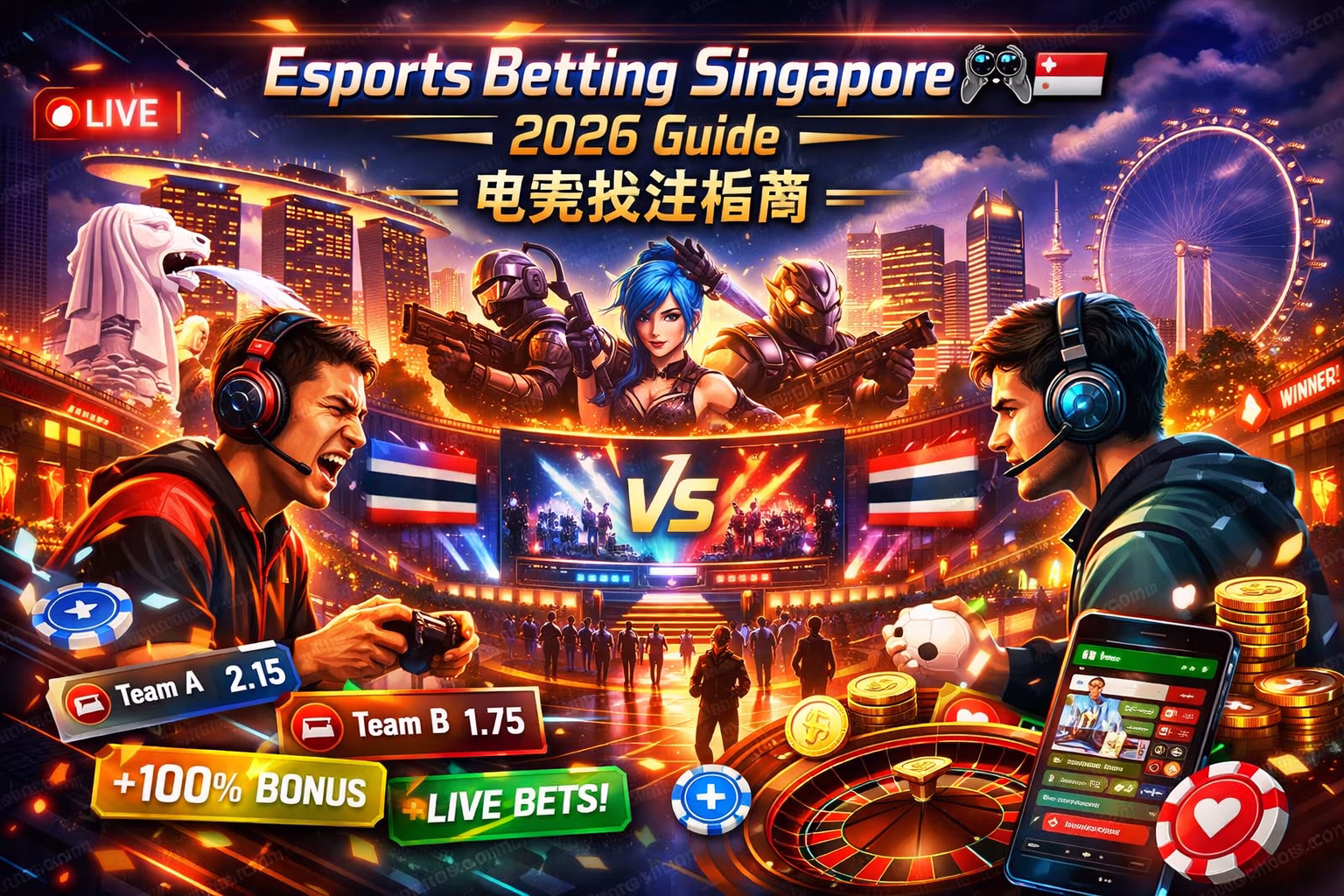 Esports Betting Singapore 🎮🇸🇬 2026 Guide | 电竞投注指南