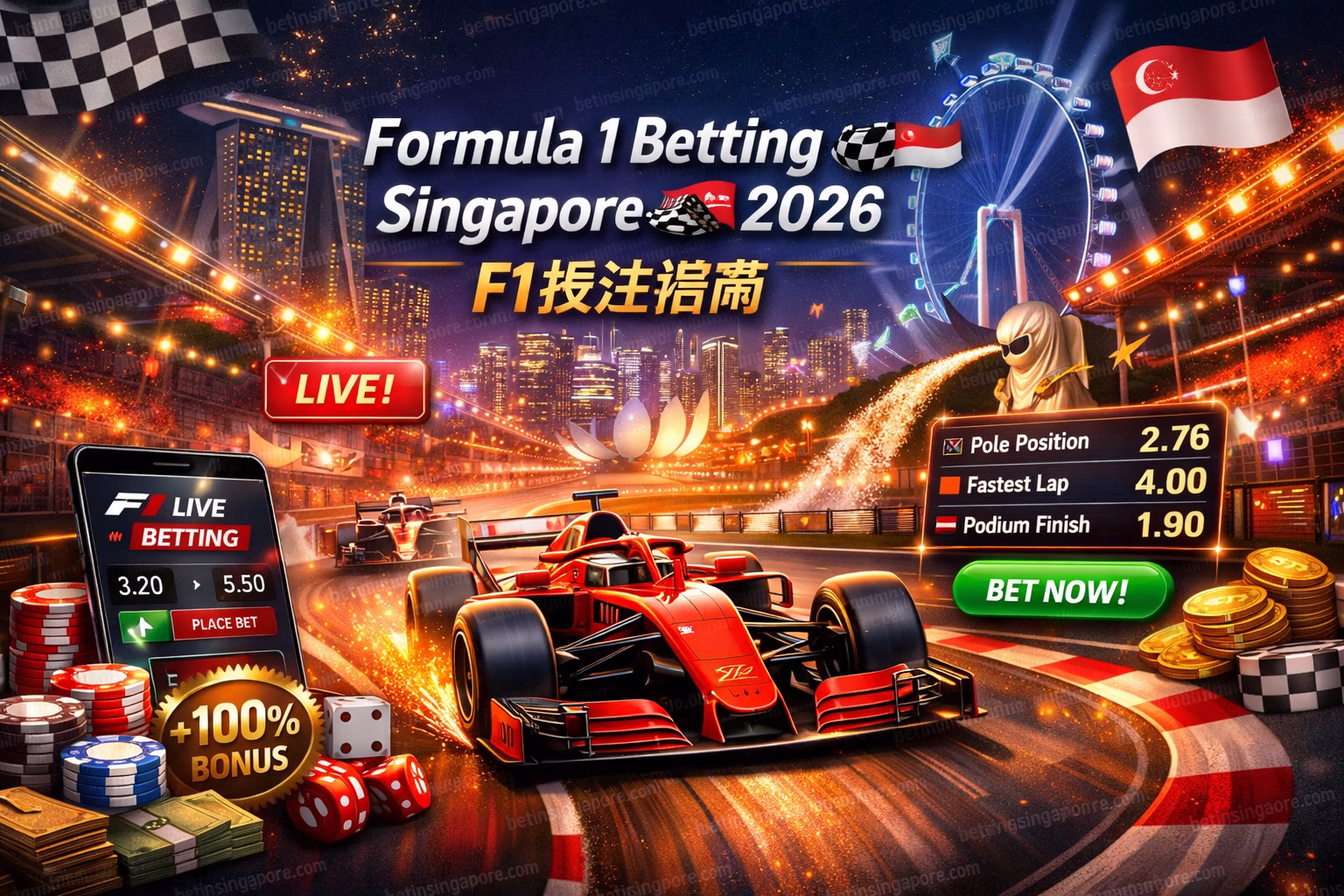 Formula 1 Betting Singapore SG 2026 | F1投注指南