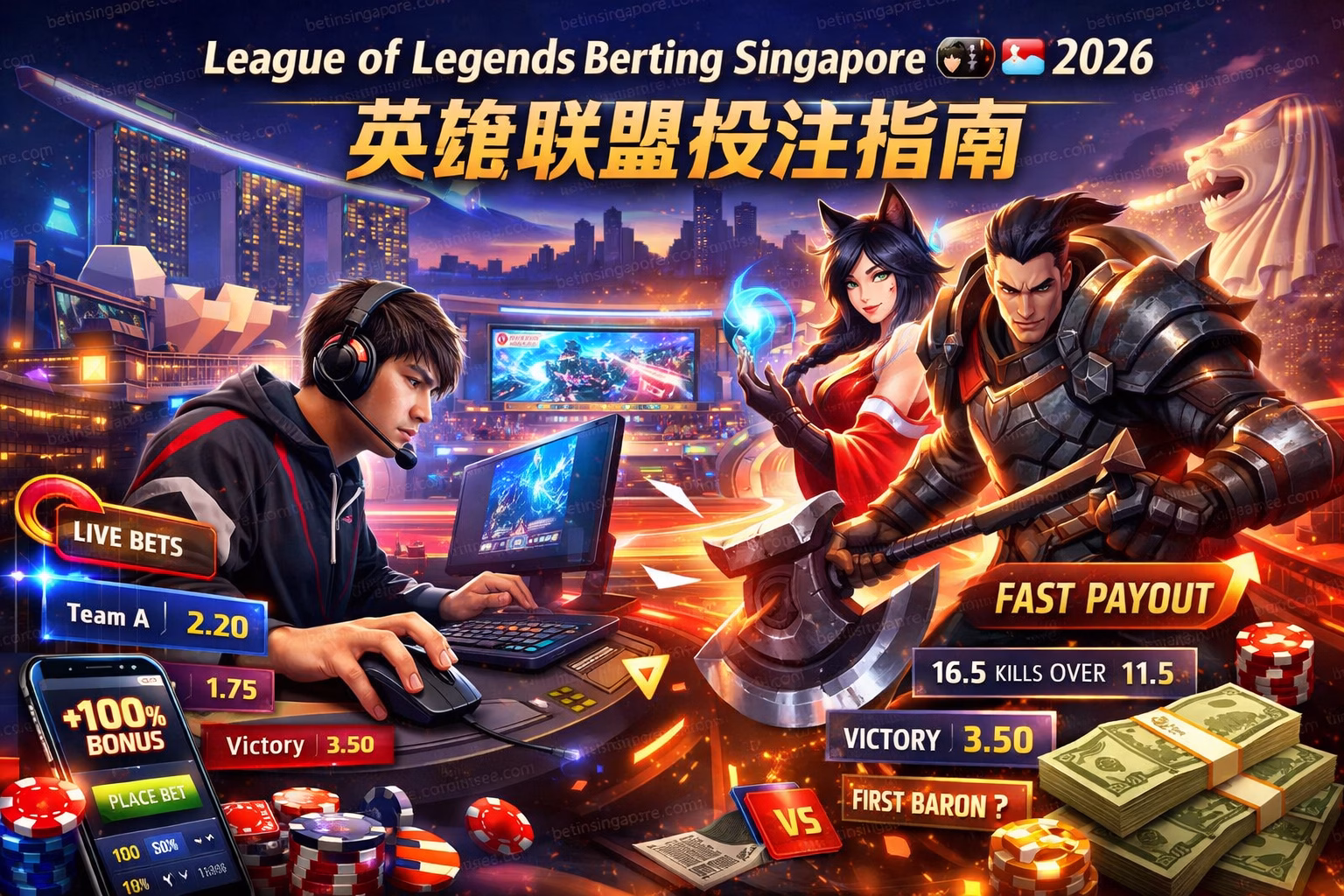 League of Legends Betting Singapore SG 2026 | 英雄联盟投注指南